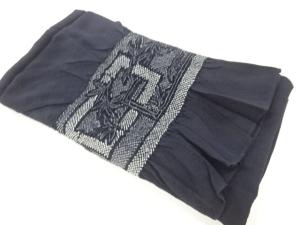 正絹　絞り葉模様男物兵児帯